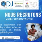 Nous recrutons un-e consultant-e pour l'élaboration d’un Policy brief sur les bonnes pratiques en matière d’égalité de genre.